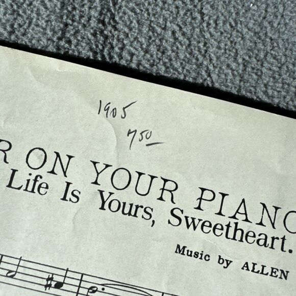 I Live in Lazyland Sheet Music 1905 Jos. Morris Try This on Your Piano Musician - Picture 4 of 6